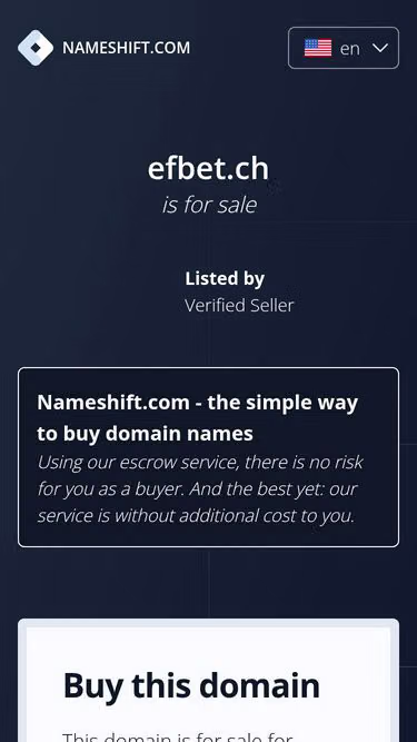 Screenshot of efbet.ch