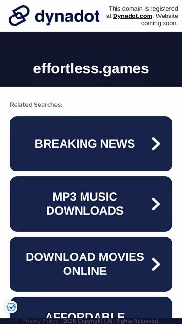 Screenshot of effortless.games