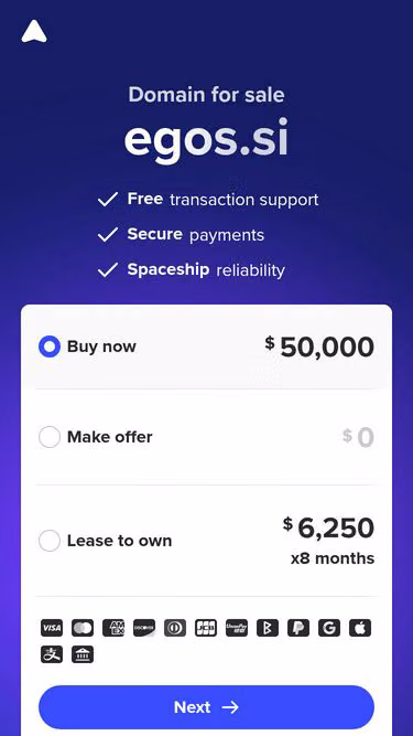 Screenshot of egos.si