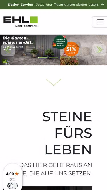 Screenshot of ehl.de