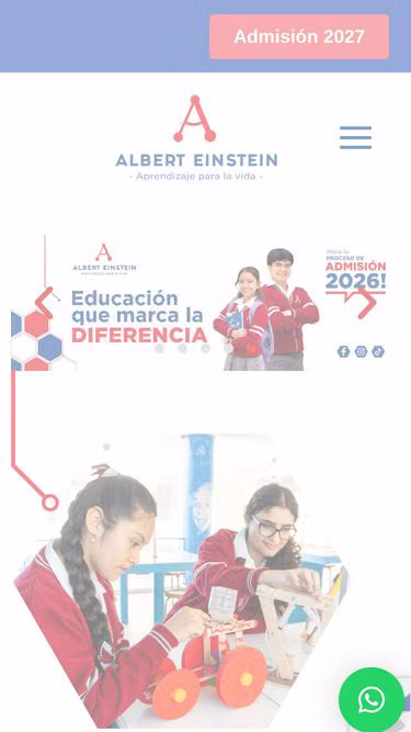 Screenshot of einstein.edu.pe