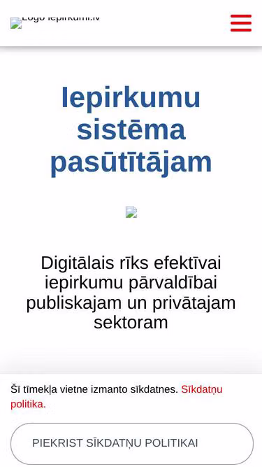 Screenshot of eis.lv
