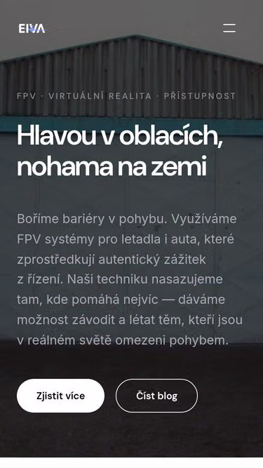 Screenshot of eiva.cz