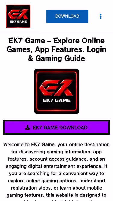 Screenshot of ek7.co.in