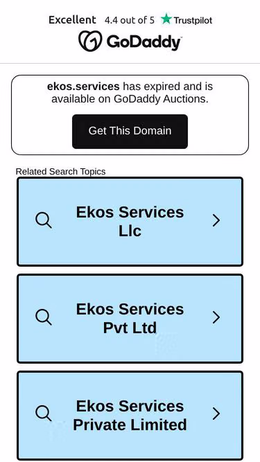 Screenshot of ekos.services