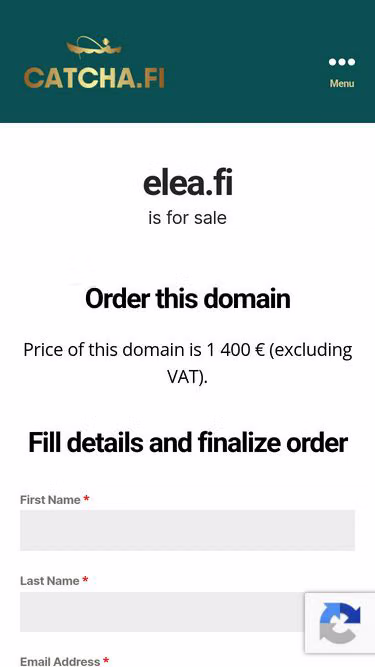 Screenshot of elea.fi