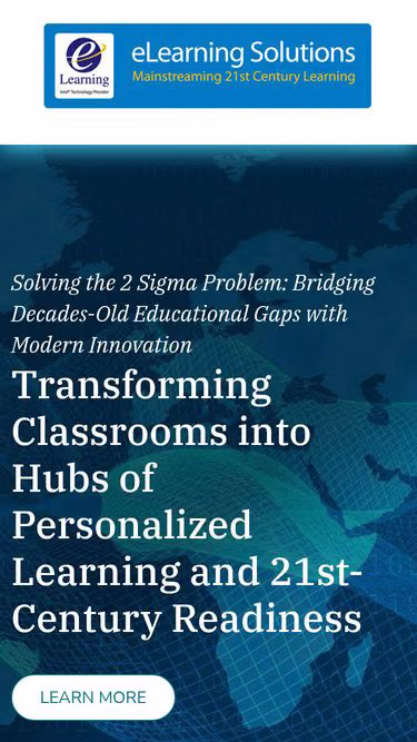 Screenshot of elearning.solutions