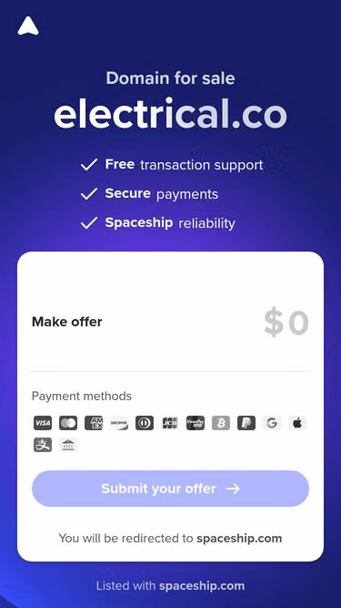 Screenshot of electrical.co