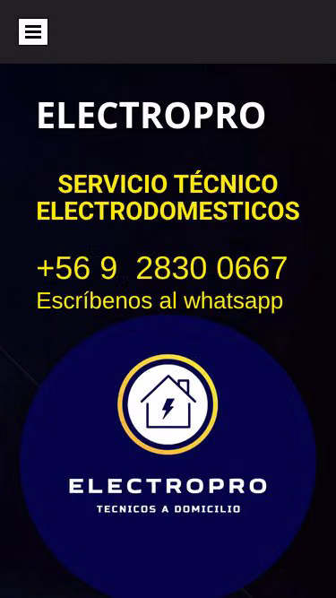 Screenshot of electropro.cl
