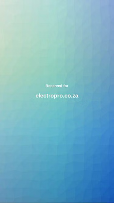 Screenshot of electropro.co.za