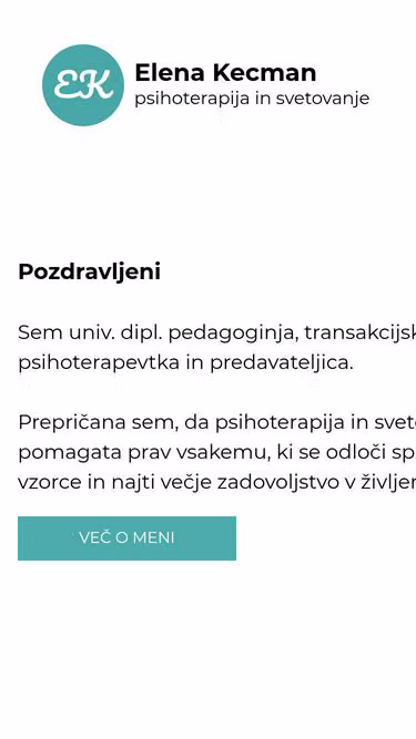 Screenshot of elena.si