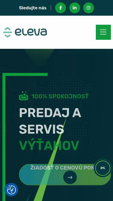 Screenshot of eleva.sk