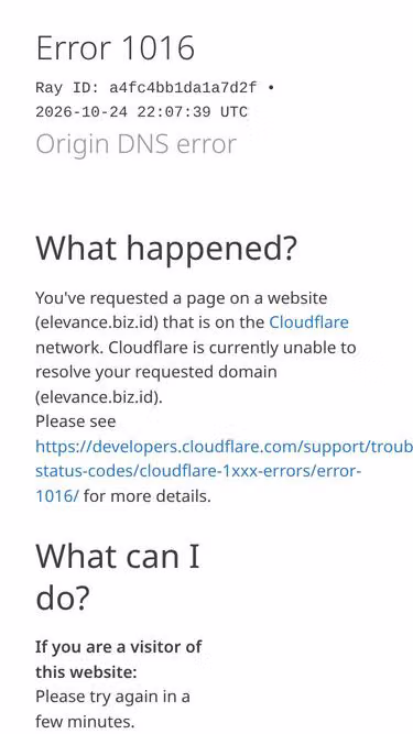 Screenshot of elevance.biz.id