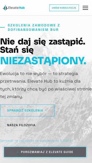 Screenshot of elevatehub.pl