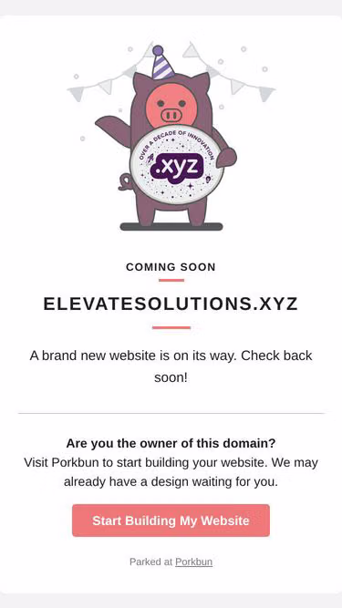 Screenshot of elevatesolutions.xyz