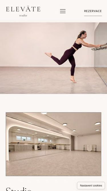 Screenshot of elevatestudio.cz