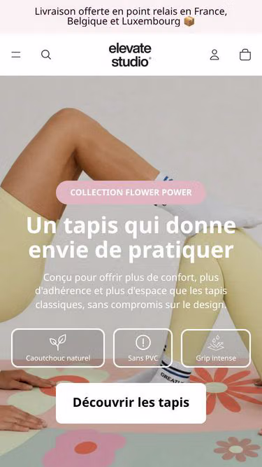 Screenshot of elevatestudio.fr