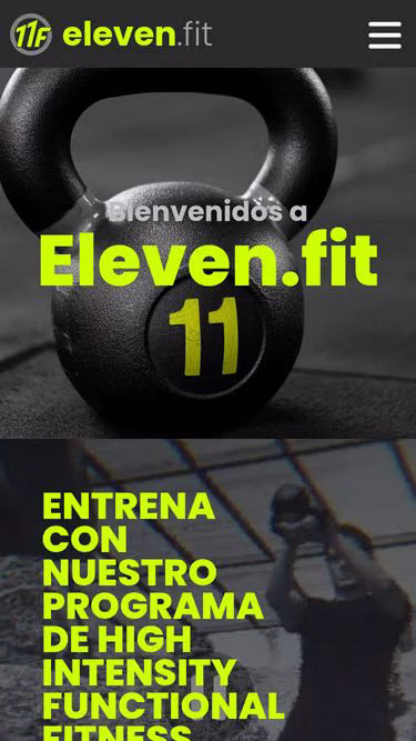 Screenshot of eleven.fit