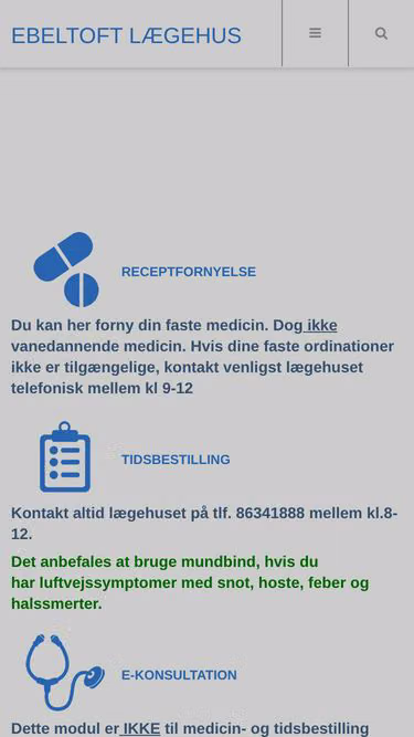 Screenshot of elh.dk