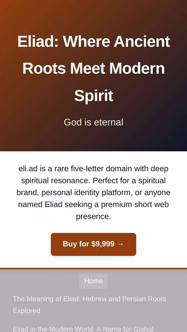 Screenshot of eli.ad