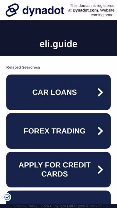 Screenshot of eli.guide