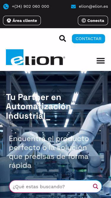 Screenshot of elion.es