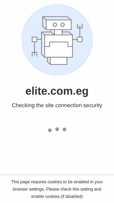 Screenshot of elite.com.eg