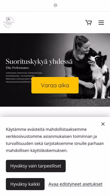 Screenshot of eliteperformance.fi