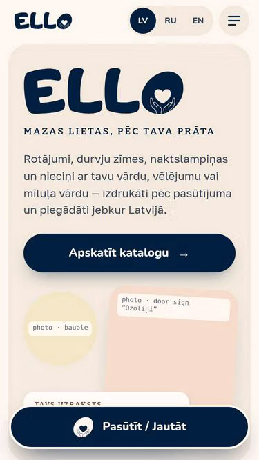 Screenshot of ello.lv