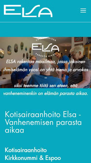 Screenshot of elsa.fi