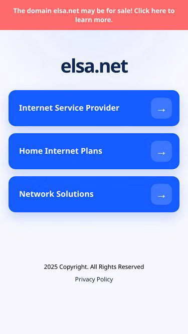 Screenshot of elsa.net