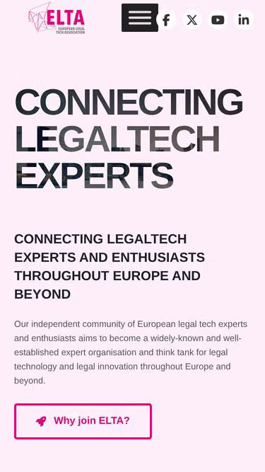 Screenshot of elta.org