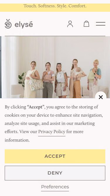 Screenshot of elyse.family