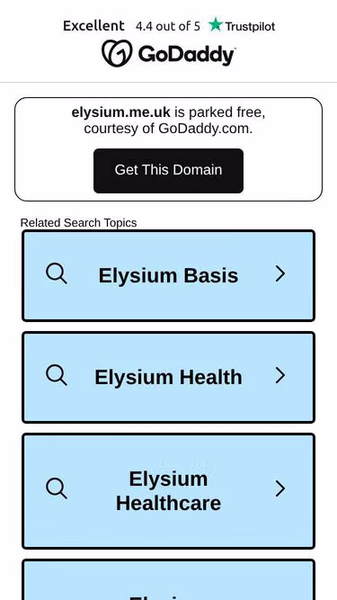 Screenshot of elysium.me.uk