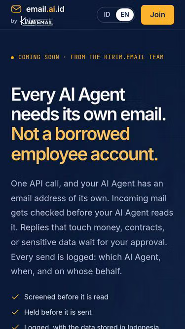 Screenshot of email.ai.id