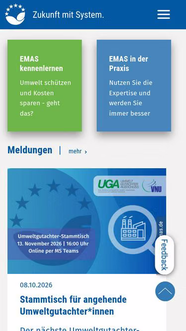 Screenshot of emas.de