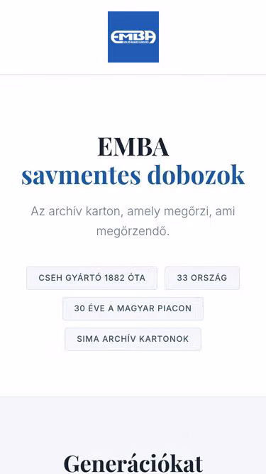 Screenshot of emba.hu