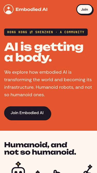 Screenshot of embodied.nexus