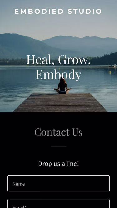 Screenshot of embodied.studio