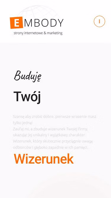 Screenshot of embody.pl