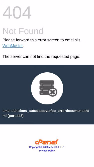 Screenshot of emel.si