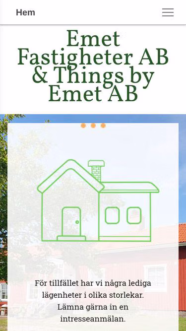 Screenshot of emet.se