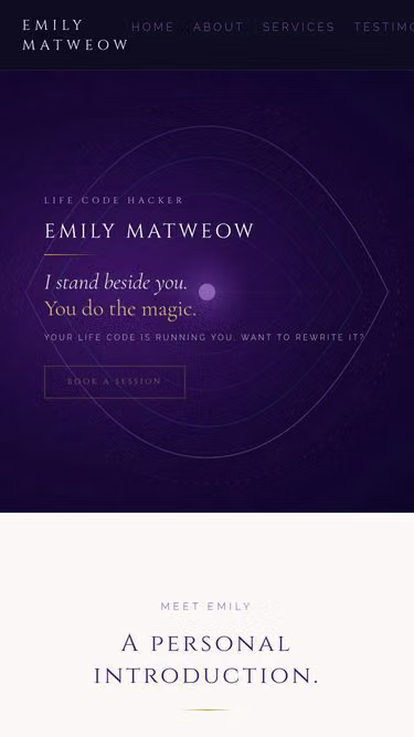 Screenshot of emily.org