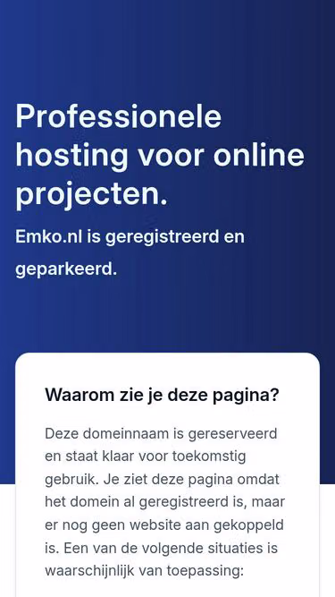 Screenshot of emko.nl