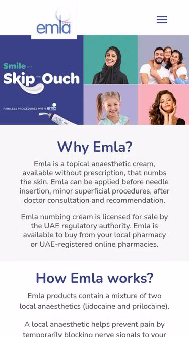 Screenshot of emla.ae