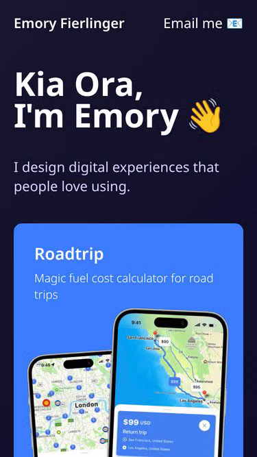 Screenshot of emory.co.nz