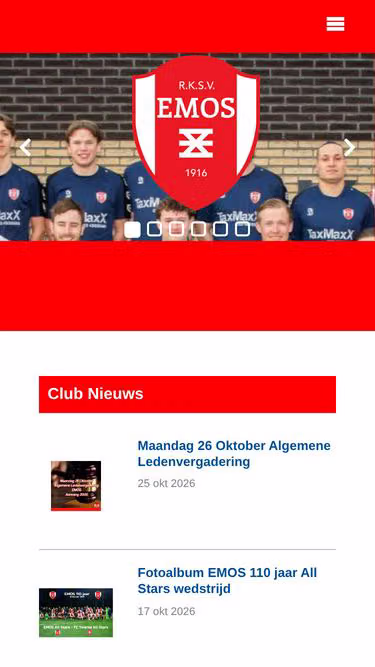 Screenshot of emos.nl