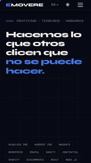 Screenshot of emovere.agency