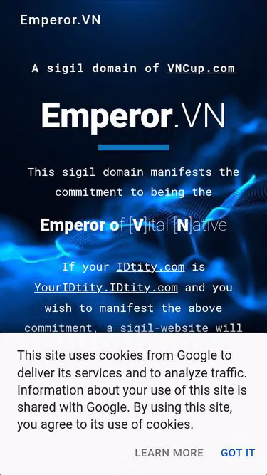 Screenshot of emperor.vn
