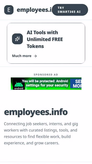 Screenshot of employees.info